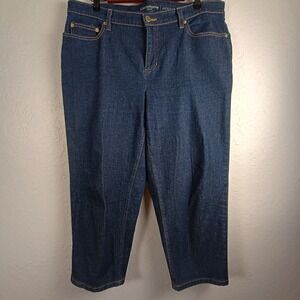 Liz‎ Claiborne Jackie Cropped Blue Jeans Women's Size 16